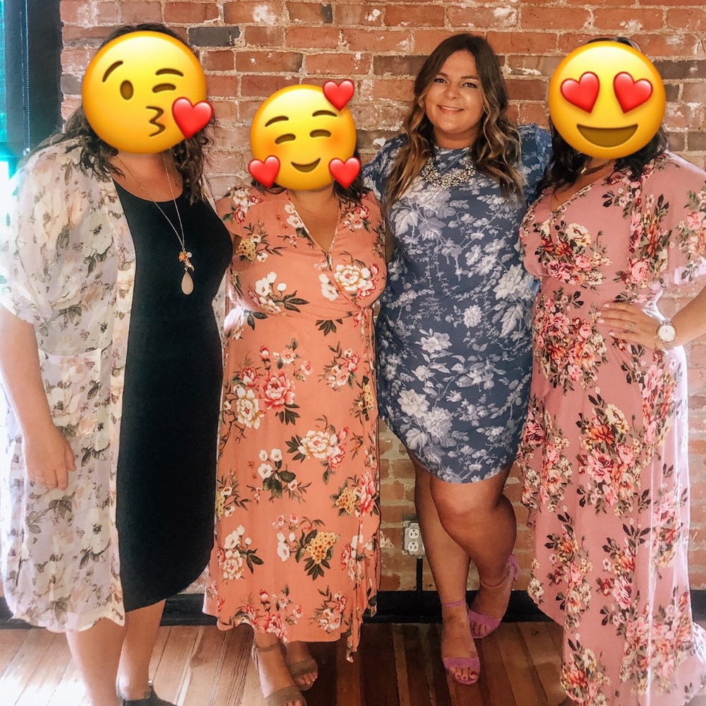 H&M Blue Floral shift dress - Picture 6 of 6